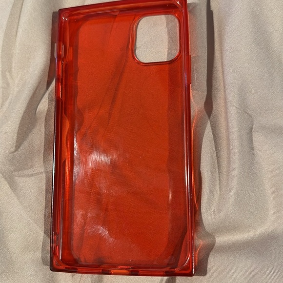 ❤️Red Translucent Squared Off iPhone 11 Case❤️ - Picture 2 of 2